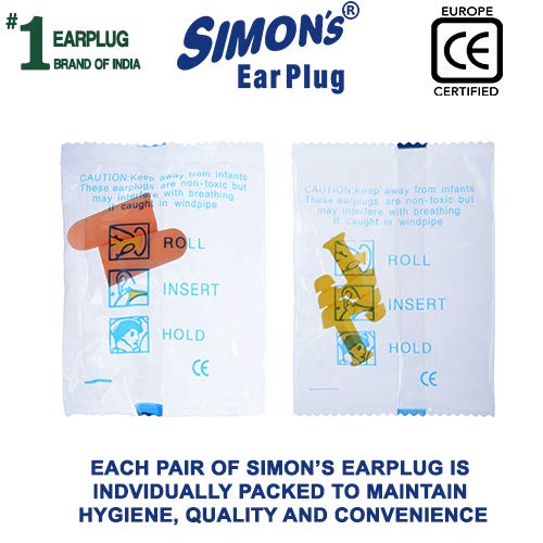 Simon's - Meditation Earplugs - 2 Pair Silicon 2 Pair Foam