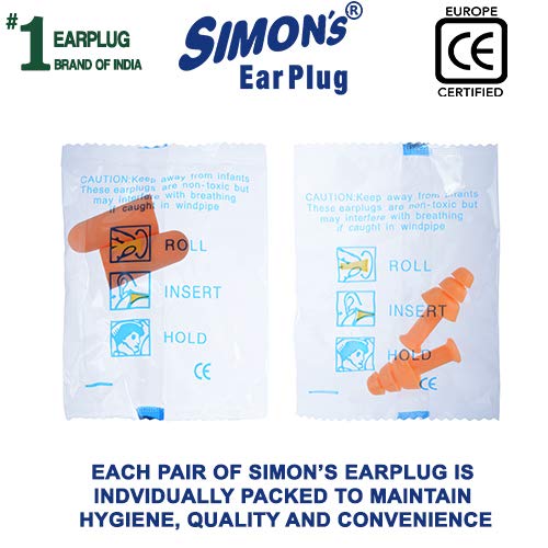 Simon's Sleepwell Earplugs (3 Pairs Foam, 1 Pairs Silicone Earplugs)