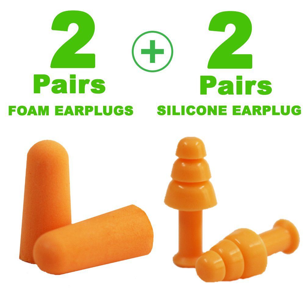 Simon's - Meditation Earplugs - 2 Pair Silicon 2 Pair Foam