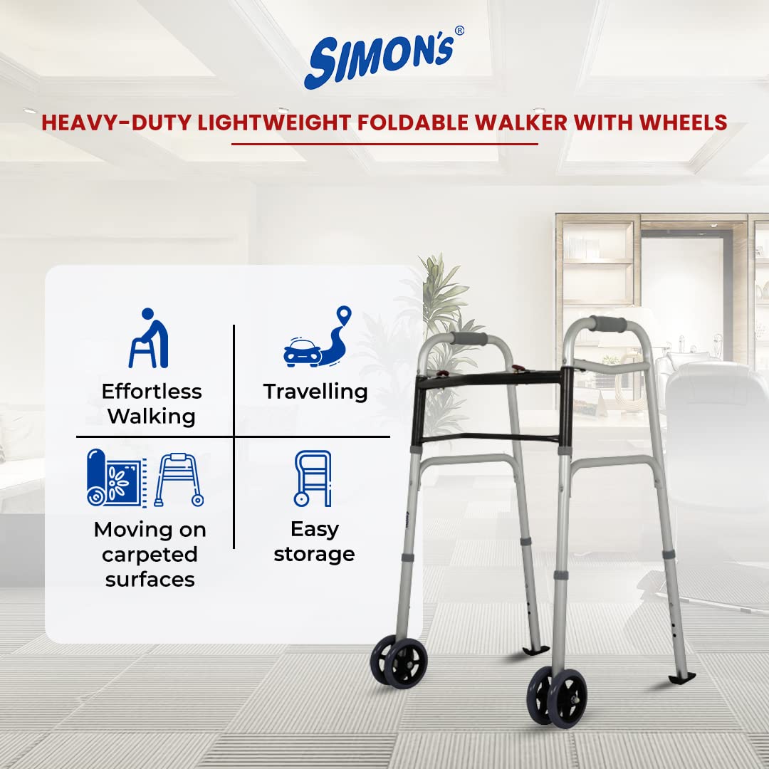 Simon's Foldable Walker With wheels