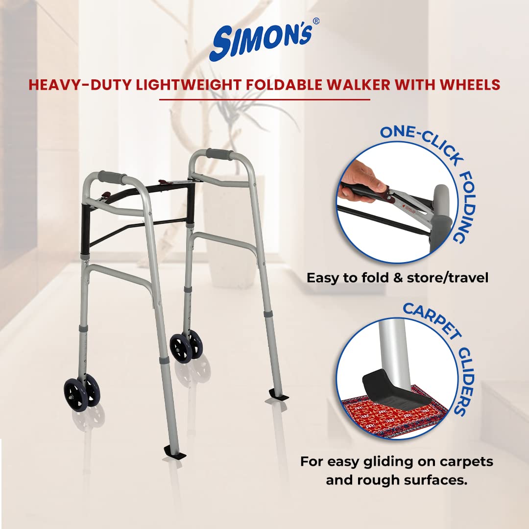 Simon's Foldable Walker With wheels