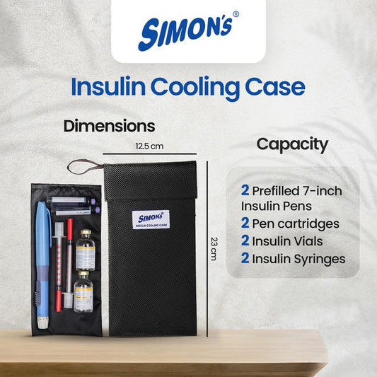 Simon's Insulin cooling case for diabetes patients, travel pouch