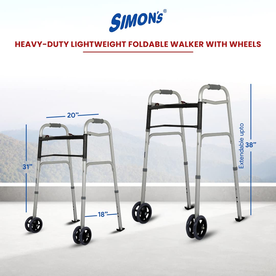 Simon's Foldable Walker With wheels