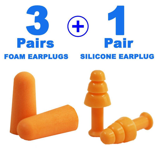 Simon's Sleepwell Earplugs (3 Pairs Foam, 1 Pairs Silicone Earplugs)