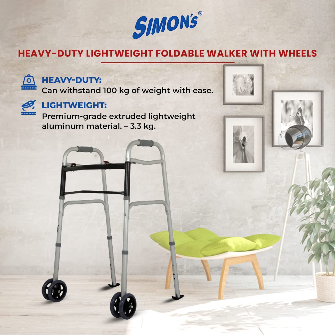 Simon's Foldable Walker With wheels