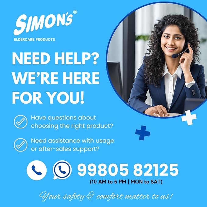 Simon's Dual side Nylon + SS304, Urinal grab bar for handicapped and disabled toilet urinals, elderly and Post-surgery patients hospital bathroom grab railings – 60 cm + 60 cm