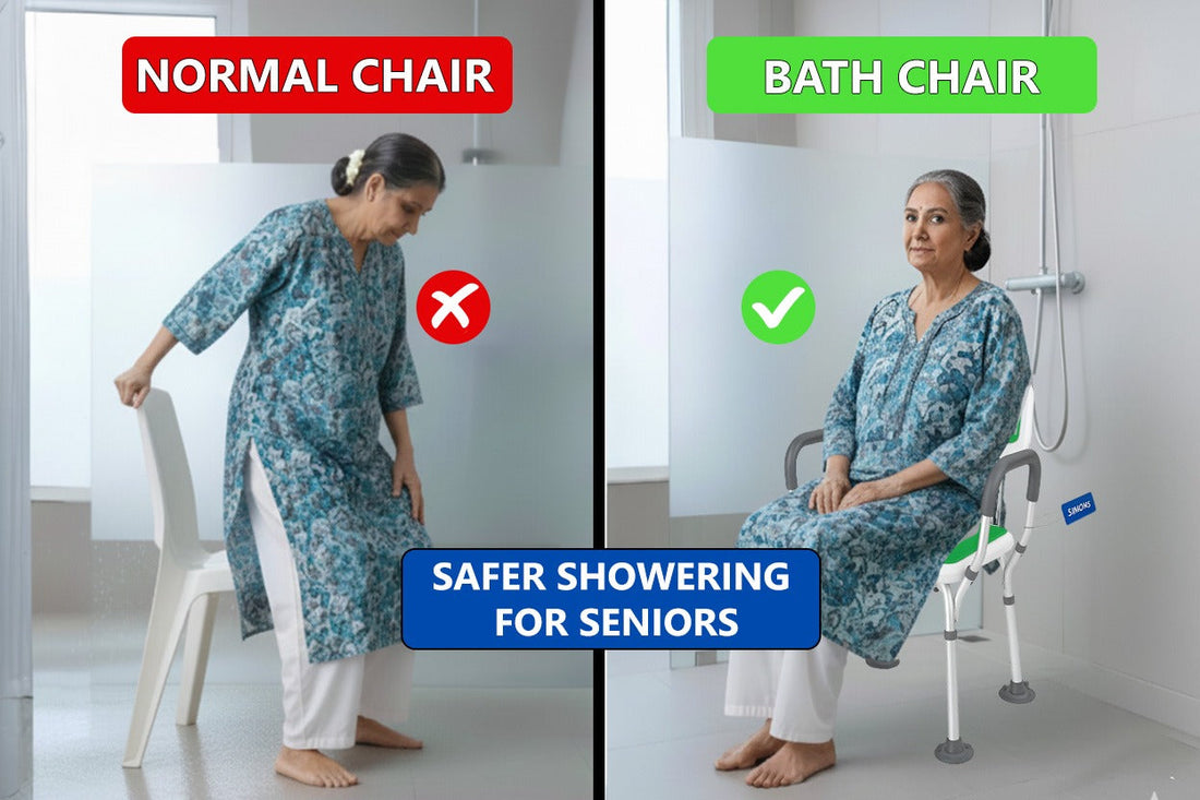🚿 Why a Bath Chair Is Safer Than a Normal Chair for Seniors in the Bathroom