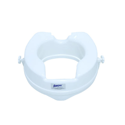 Simon’s Heavy-Duty 4 Inch Commode seat raiser – for elderly to sit and rise from commode toilets, portable seat extension for senior citizen with knee pain