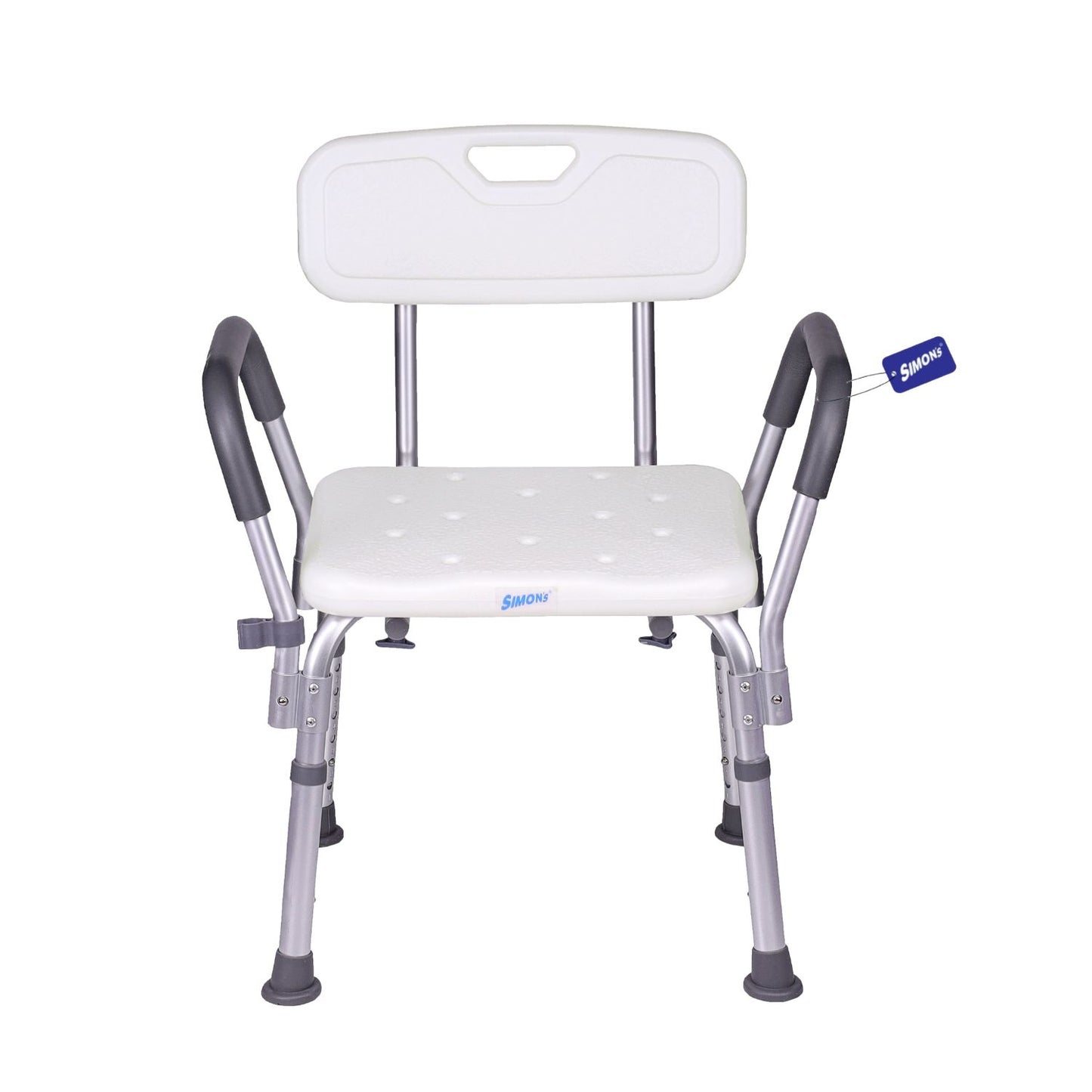 Simon’s Aqua-Safe Heavy-Duty Bath Chair for Elderly, Senior Citizens to sit and take Bath, Shower Bench with Height Adjustable & Tool-Free Assembly