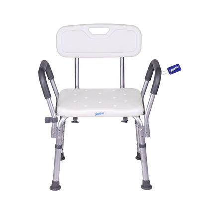 Simon’s Aqua-Safe Heavy-Duty Bath Chair for Elderly, Senior Citizens to sit and take Bath, Shower Bench with Height Adjustable & Tool-Free Assembly