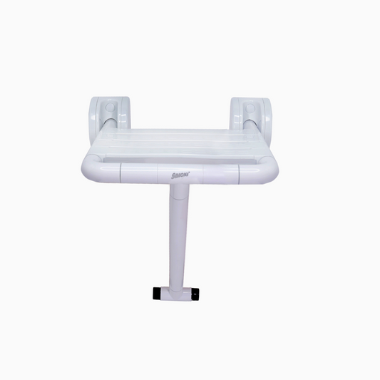Simon’s Flip-up ABS+Steel with Nylon seat Bath Chair for Elderly to sit and take Bath, Folding Shower Chair with Stand