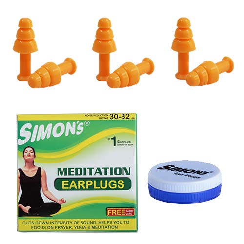 Simon's  - Meditation Earplugs - 3 Pair Silicon