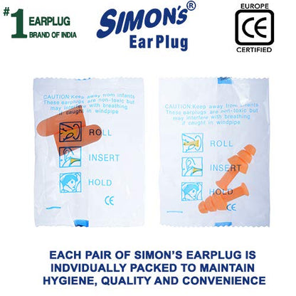 Simon's Sleepwell Earplugs (3 Pairs Foam, 1 Pairs Silicone Earplugs)