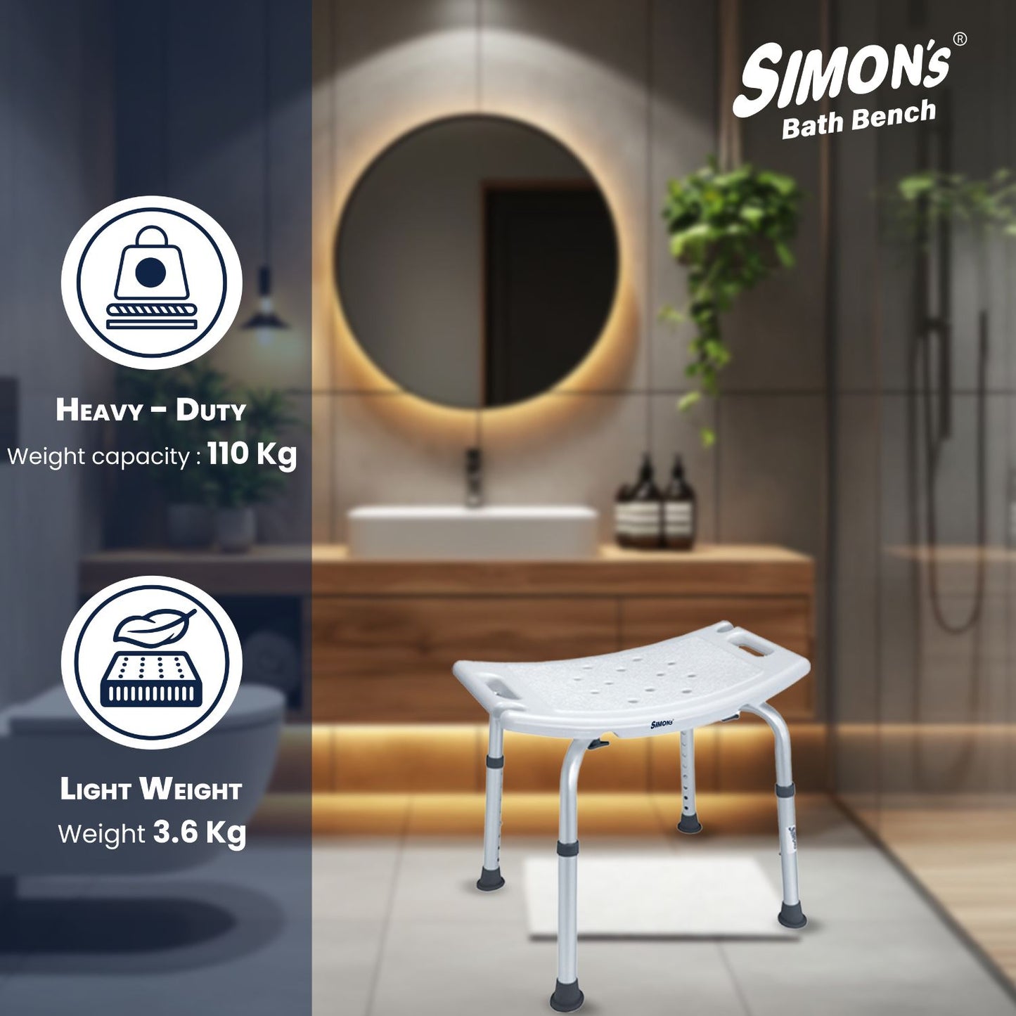 Simon's Bath Bench
