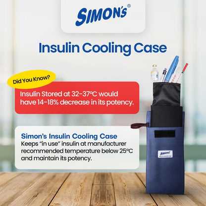 Simon's Insulin cooling case for diabetes patients, travel pouch