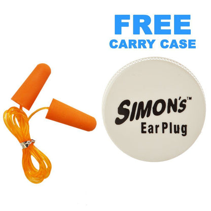 Simon's  - Studywell Foam Earplugs - 3 Pairs Corded Foam