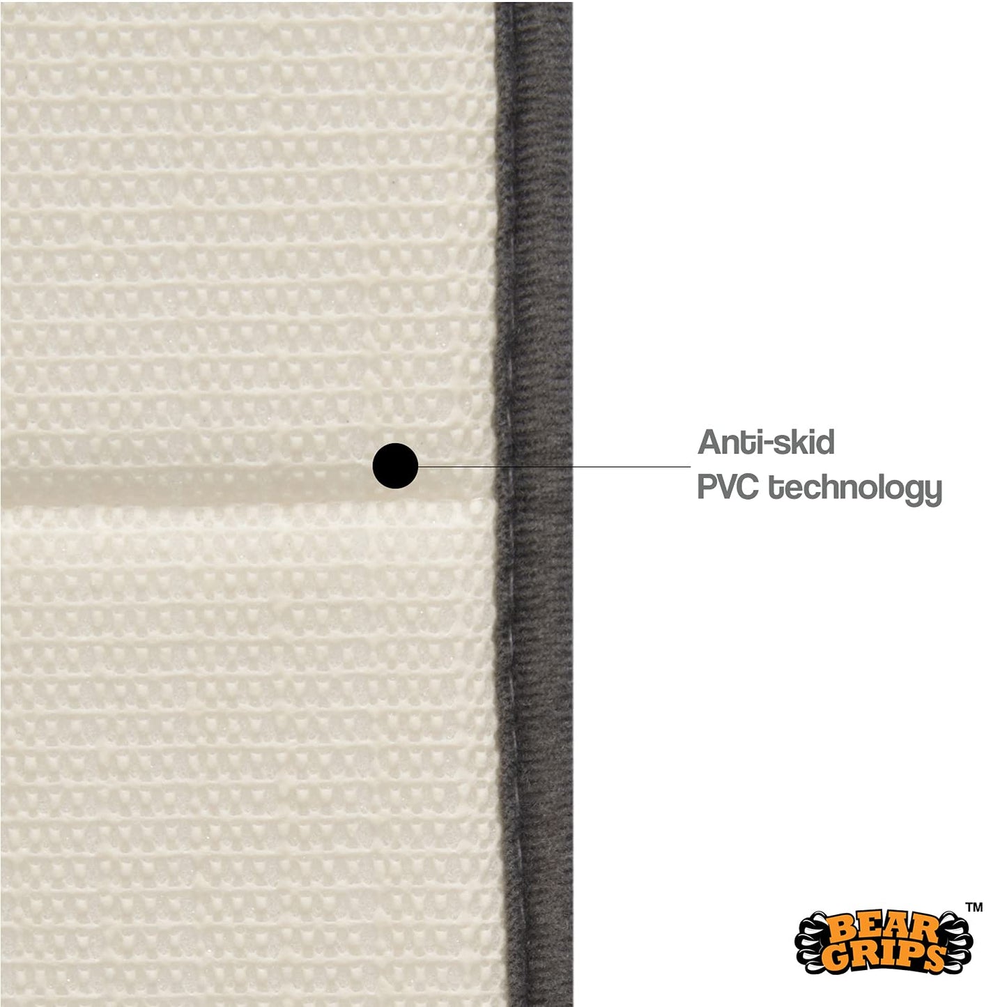 Simon's Memory Foam Bathroom Door Mat 70 cm X 45 cm (Color: Dark Grey)