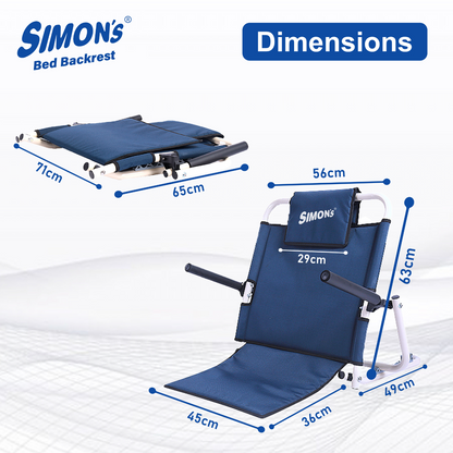 Simon's Premium Bed backrest with Handle for Elderly