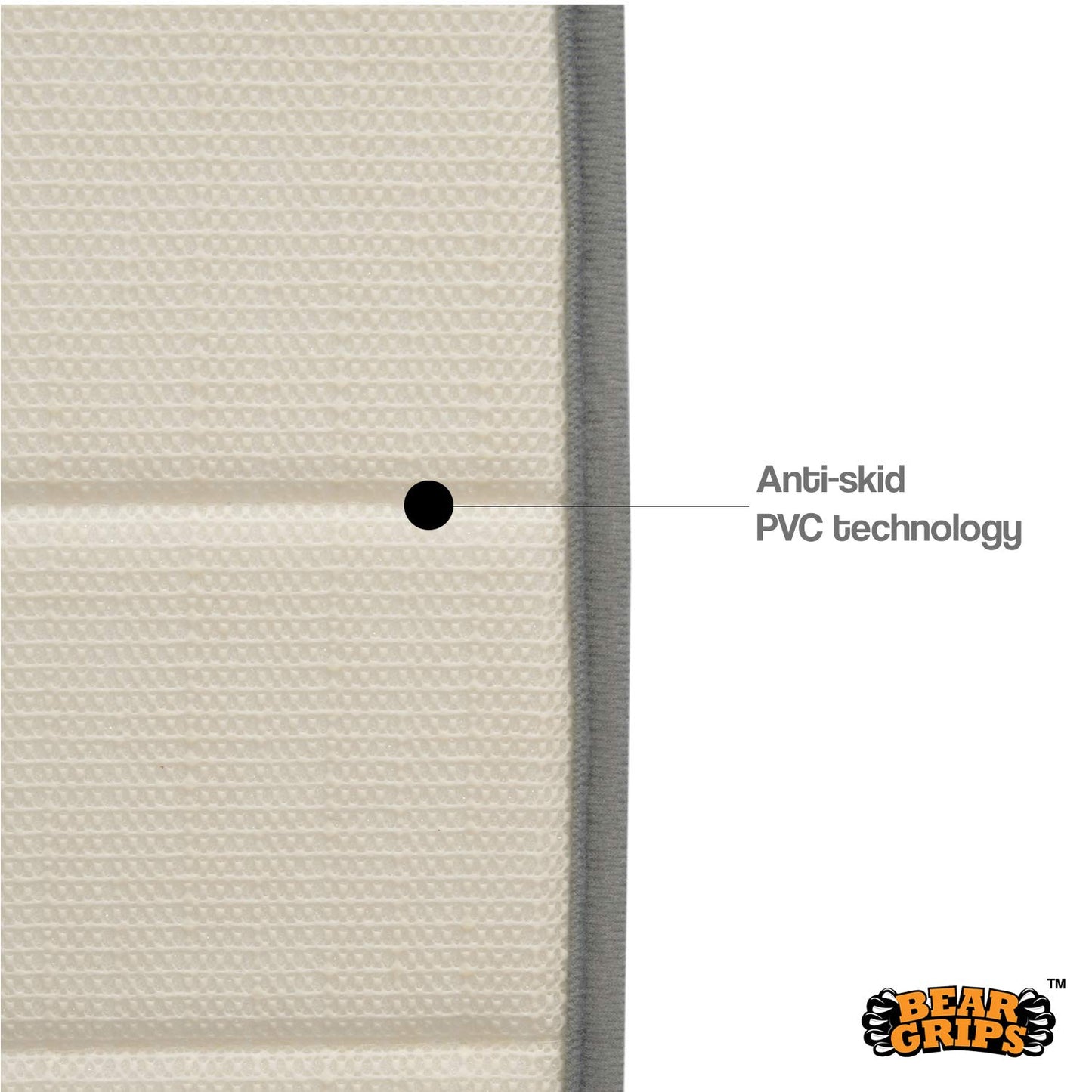 Simon's Memory Foam Bathroom Door Mat 70 cm X 45 cm  (Color: Light Grey)