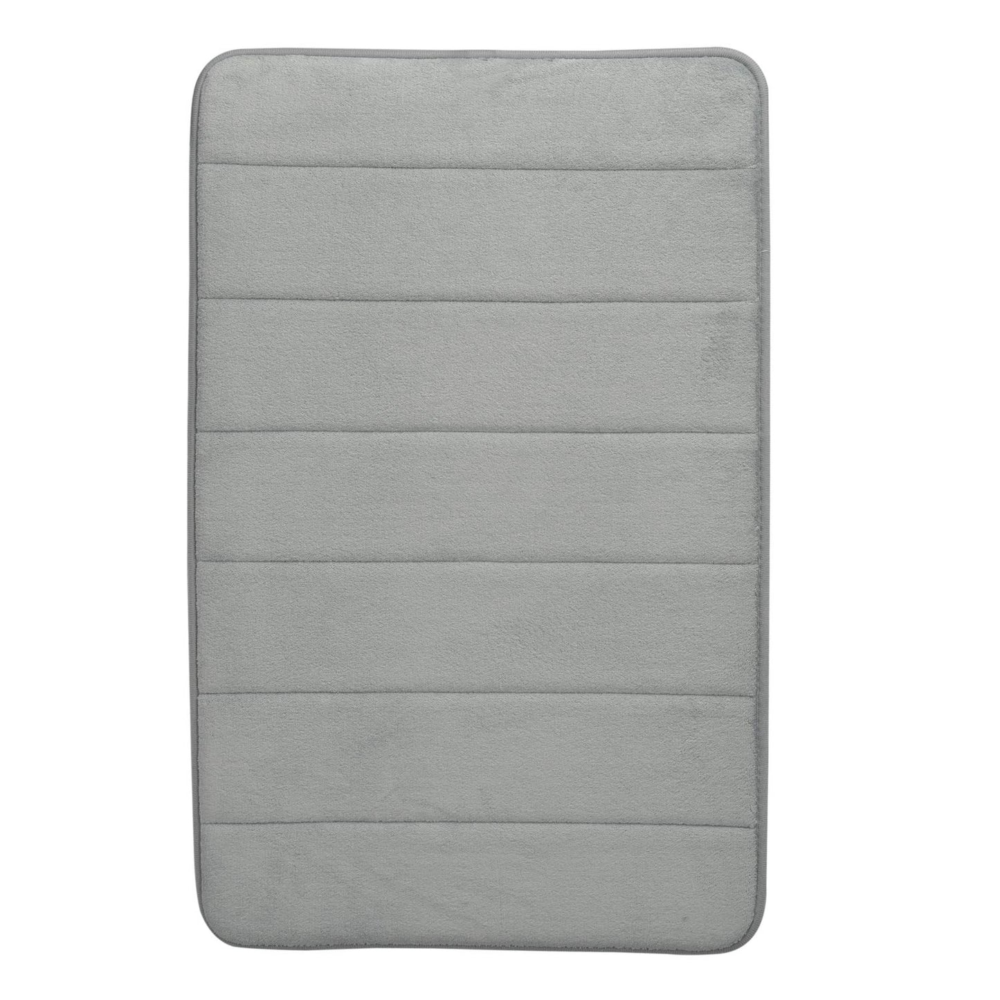 Simon's Memory Foam Bathroom Door Mat 70 cm X 45 cm  (Color: Light Grey)