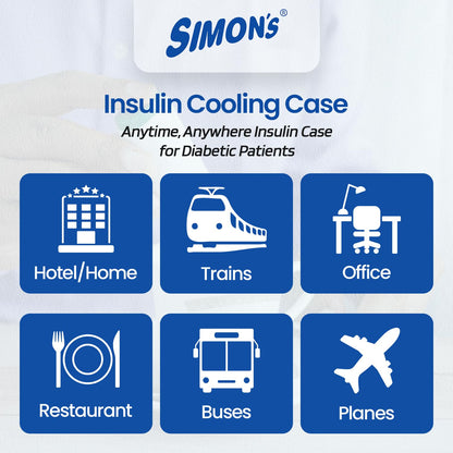 Simon's Insulin cooling case for diabetes patients, travel pouch