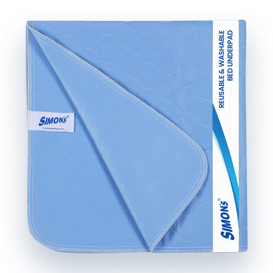 Simon’s Adult Reusable Classic Bed Underpad for Elderly, Heavy Absorbency Large Size 34 X 36 inches