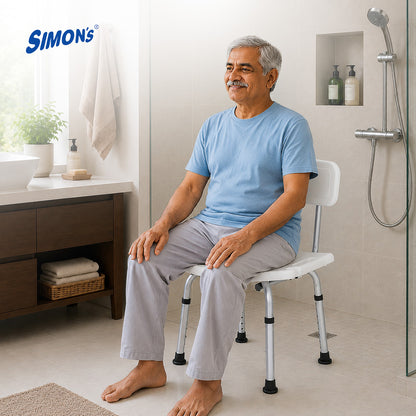 Simon's Bath Bench with Back
